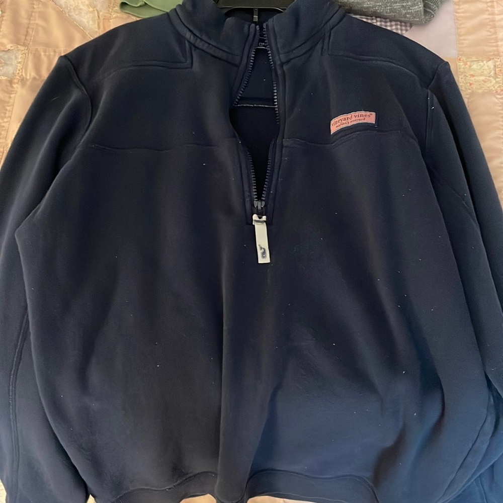 Vineyard vines Navy half zip pullover
